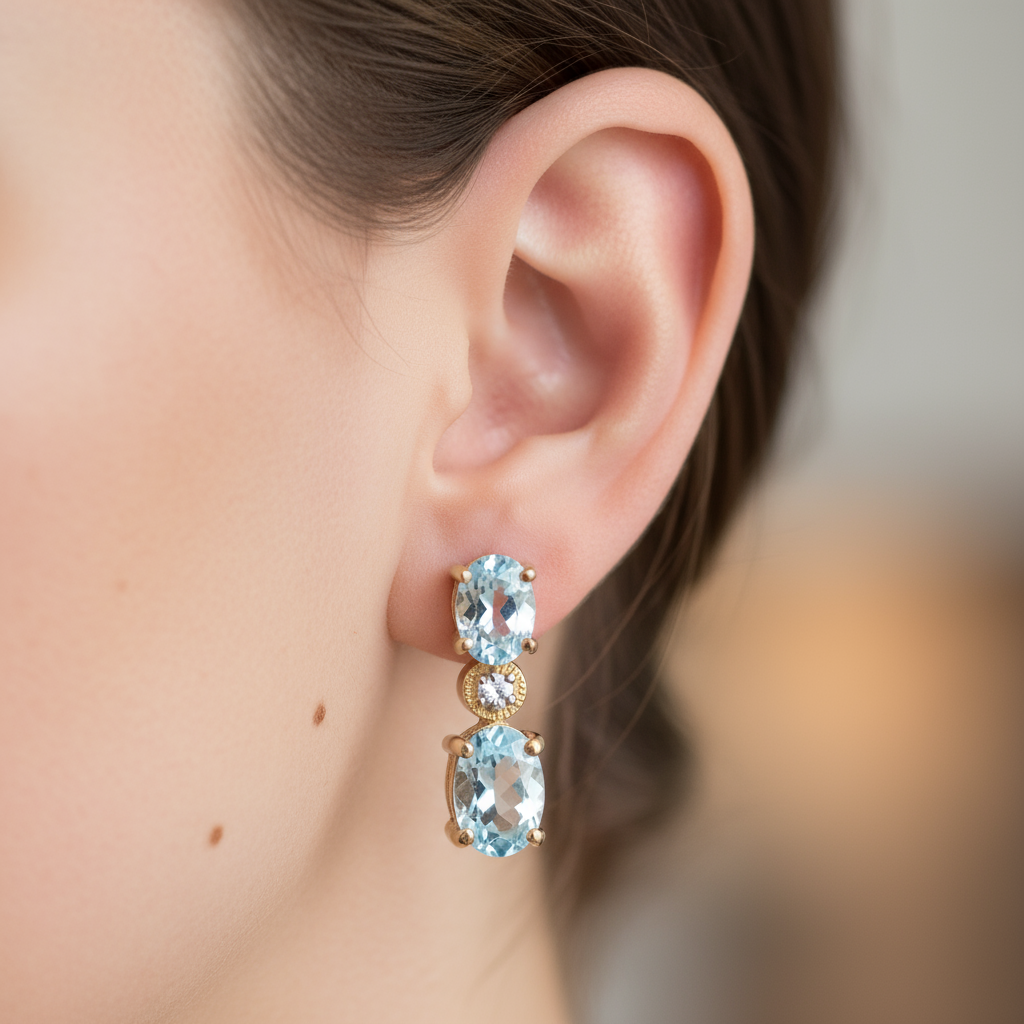 Azure Gleam Earrings