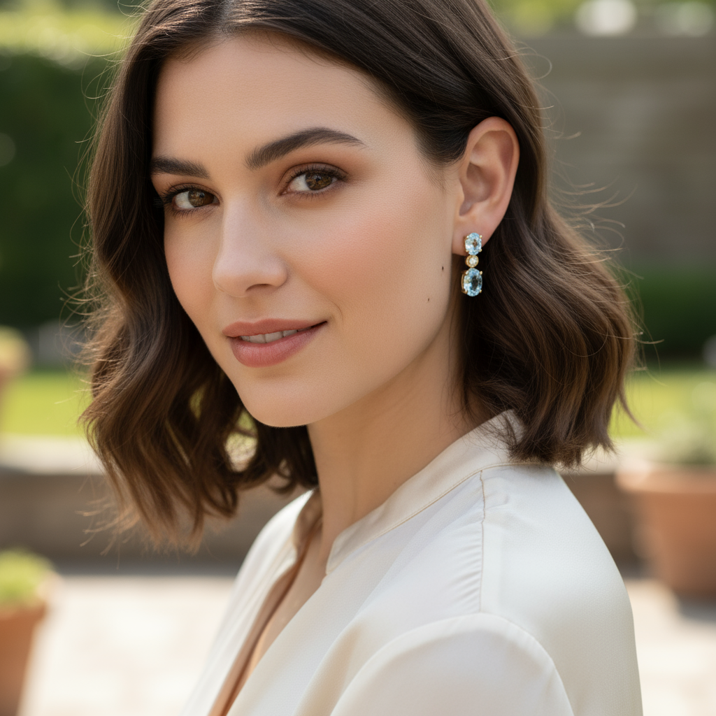 Azure Gleam Earrings