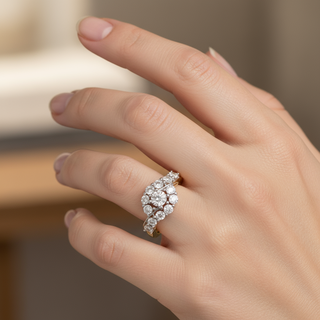 Golden Radiance Diamond Ring