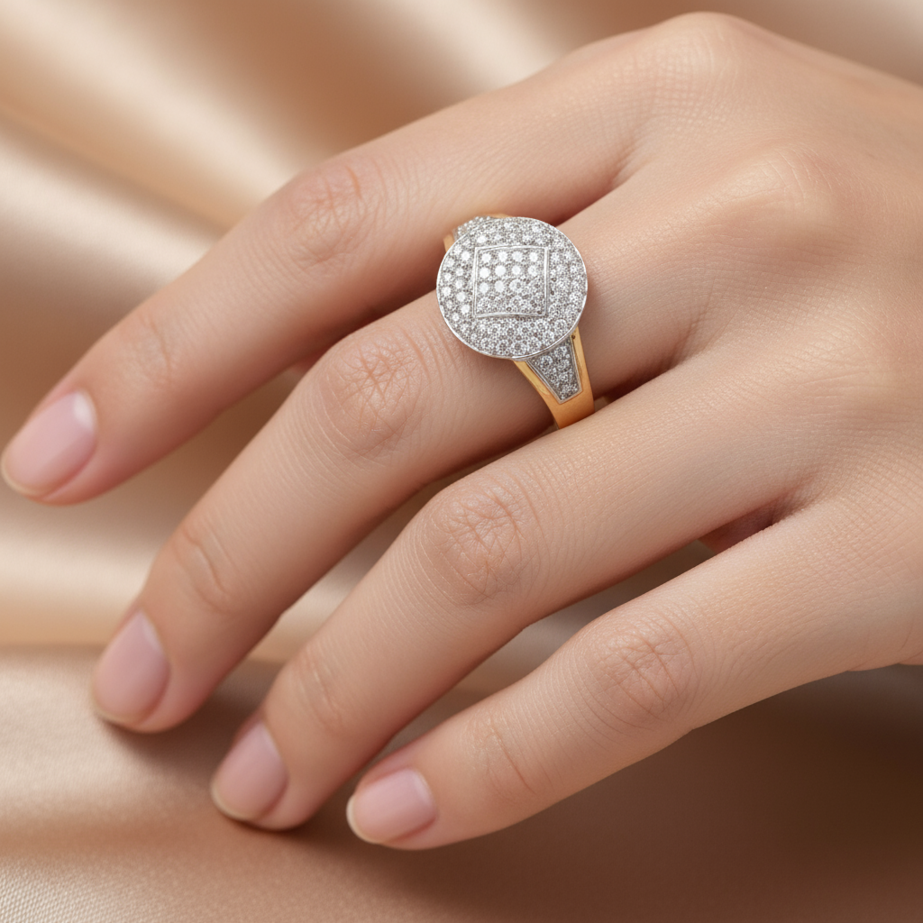 Golden Aura Diamond Ring