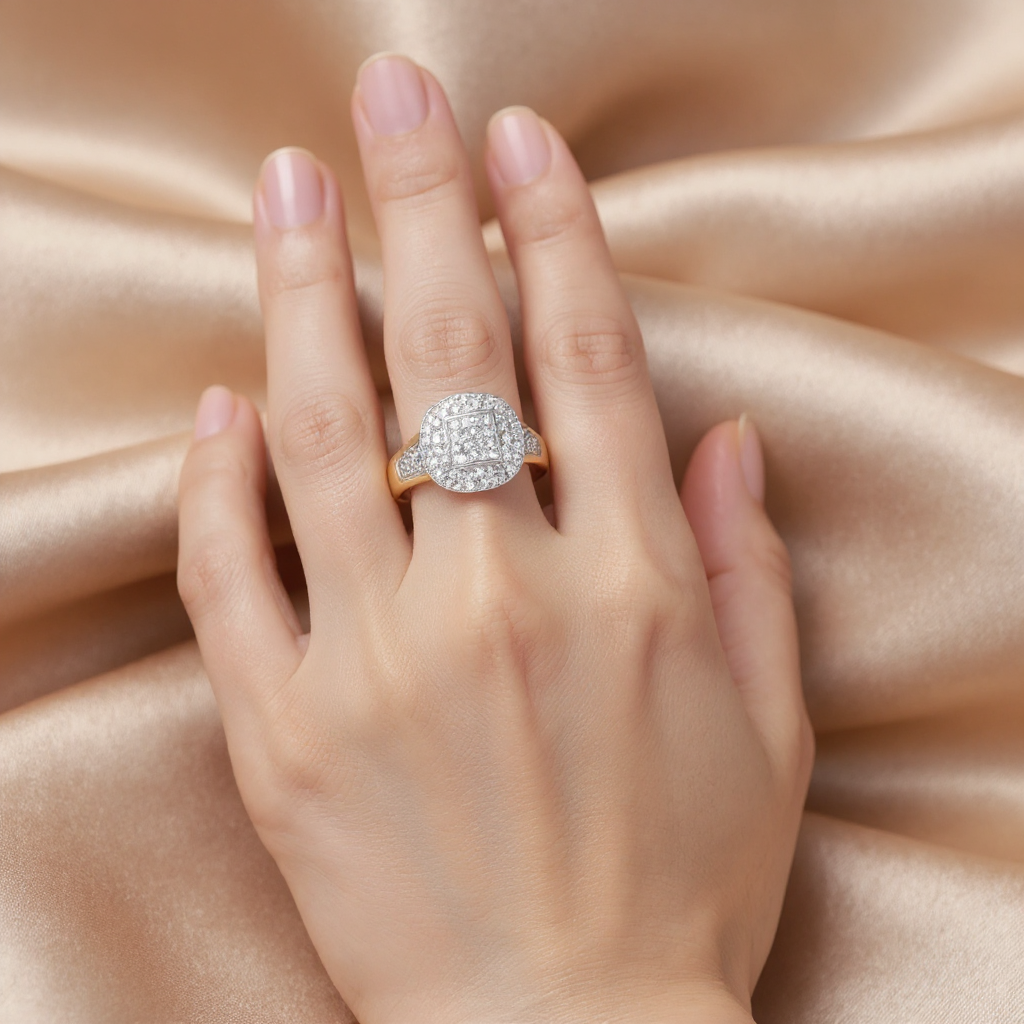 Golden Aura Diamond Ring