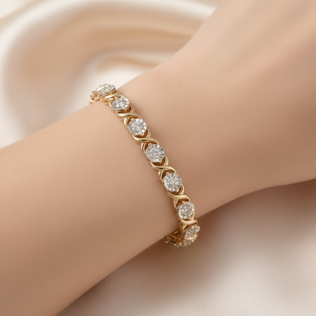 Diamond Rose Gold Bracelet