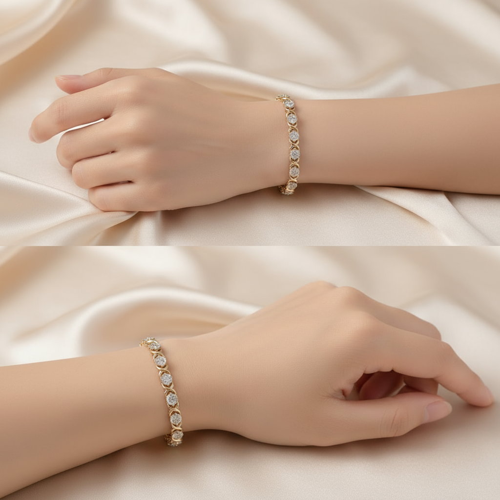 Diamond Rose Gold Bracelet