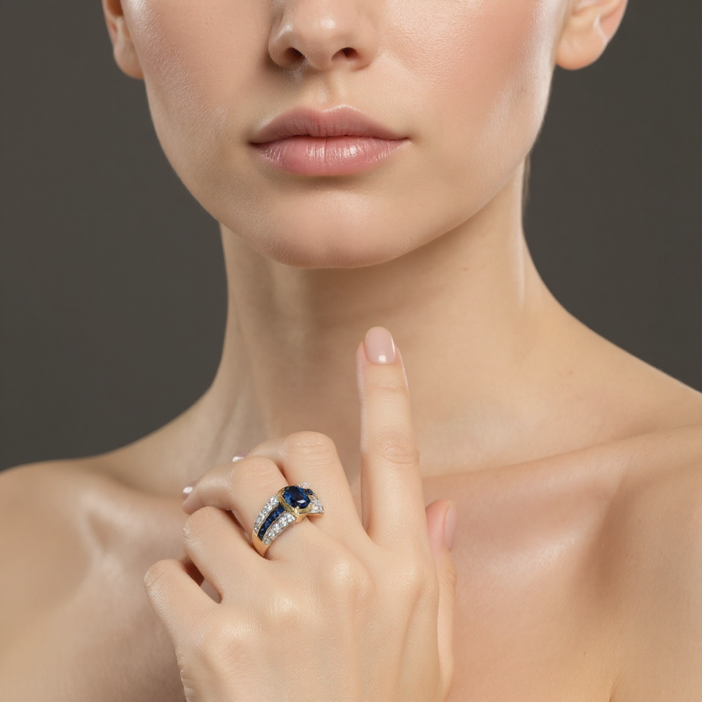 Sapphire Diamond Ring