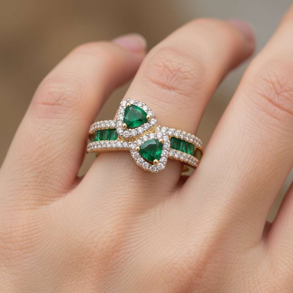 Emerald Diamond Ring