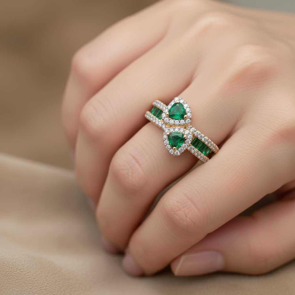 Emerald Diamond Ring