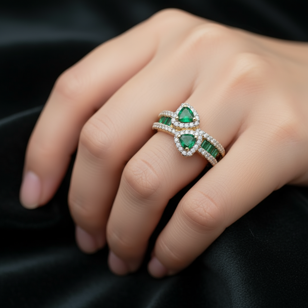 Emerald Diamond Ring
