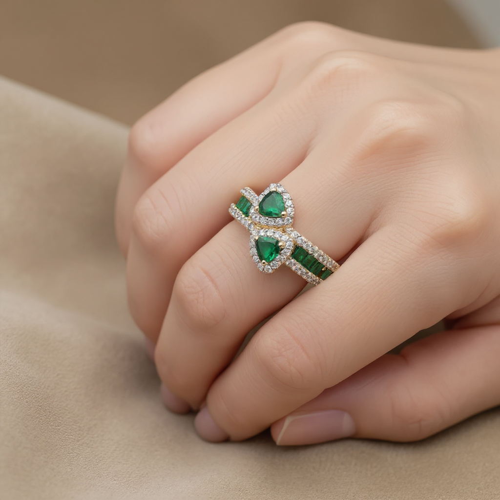 Emerald Diamond Ring