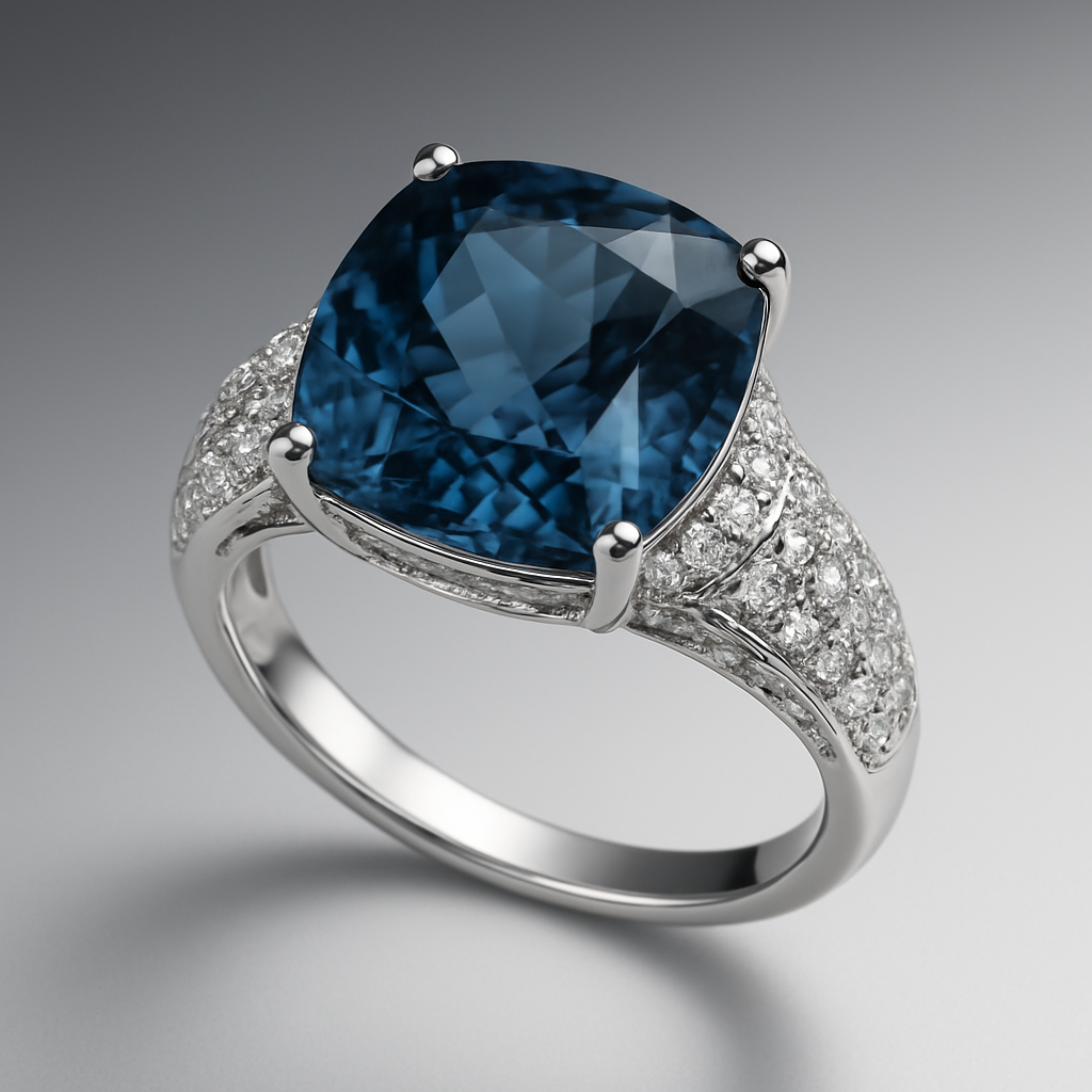 Blue Majesty London Topaz Ring