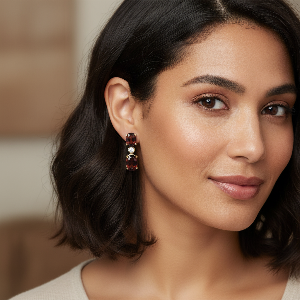 Crimson Aura Earrings