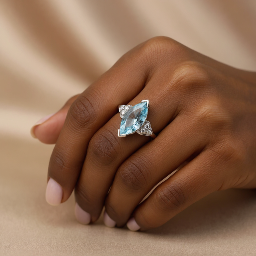 Azure Radiance Ring