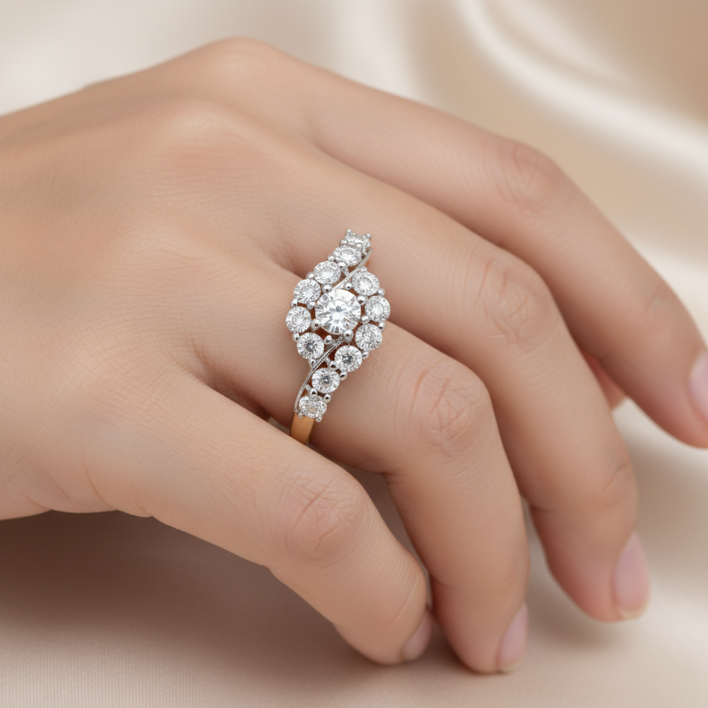 Golden Radiance Diamond Ring