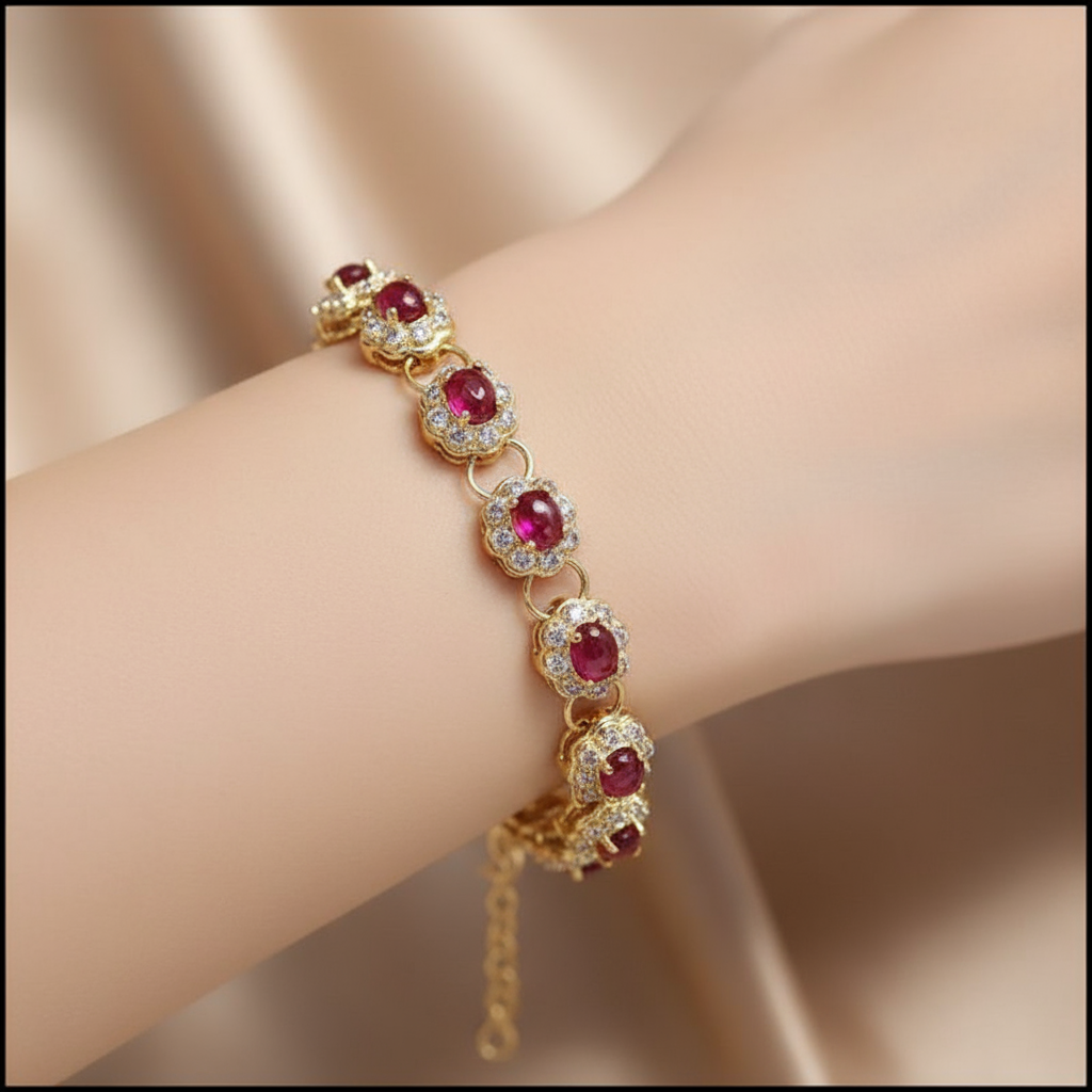 Crimson Majesty Ruby Bracelet
