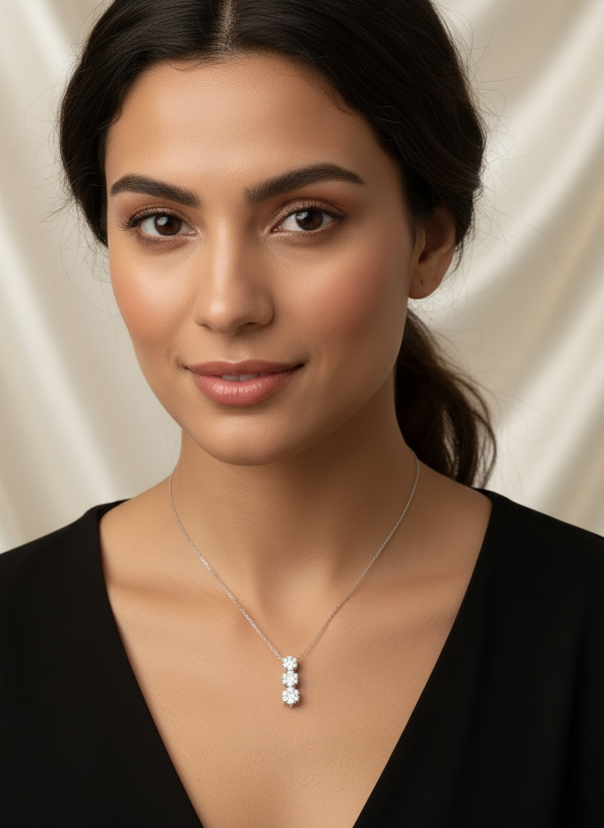 Luminous Grace Diamond Necklace