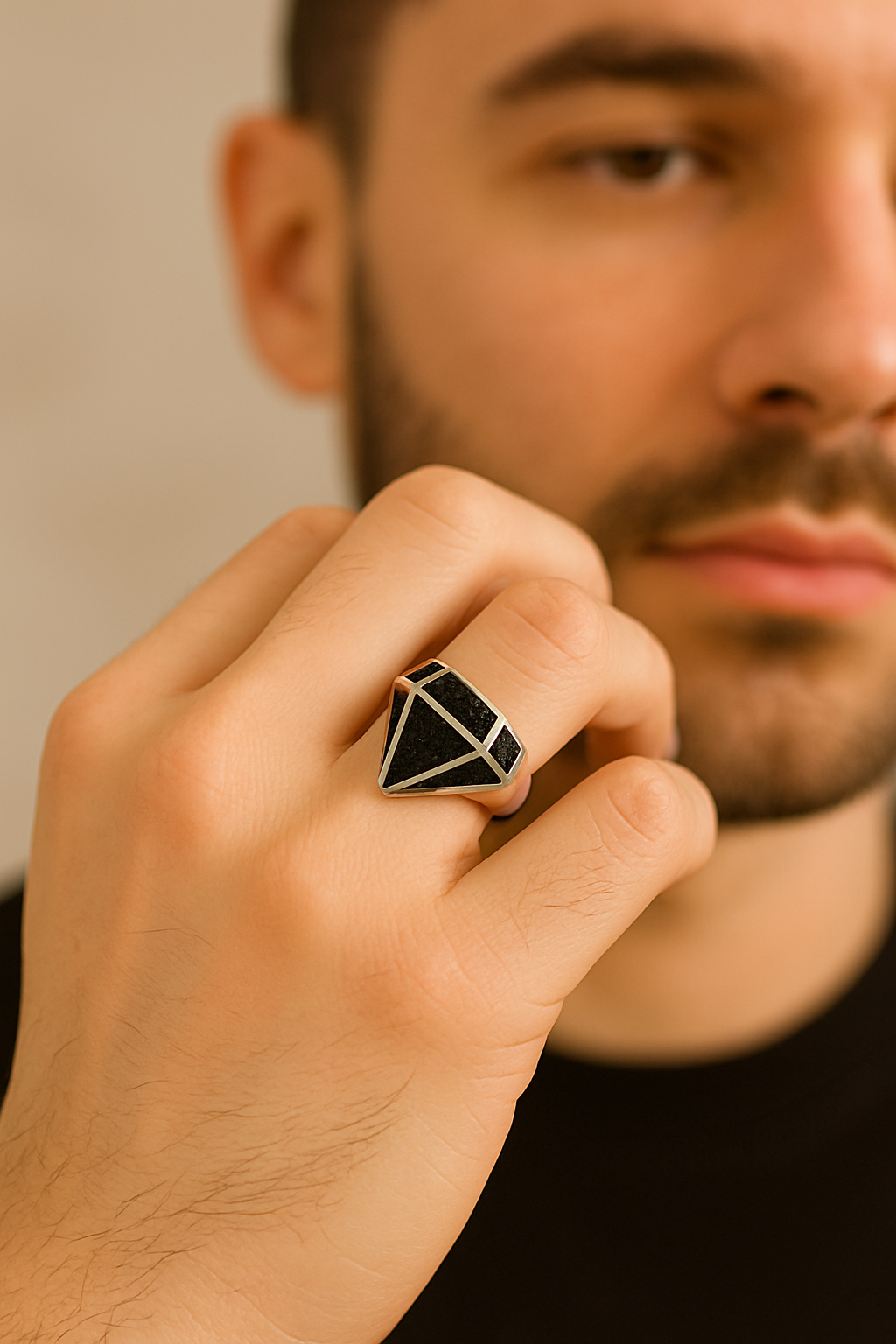 Midnight Valor Black Diamond Ring