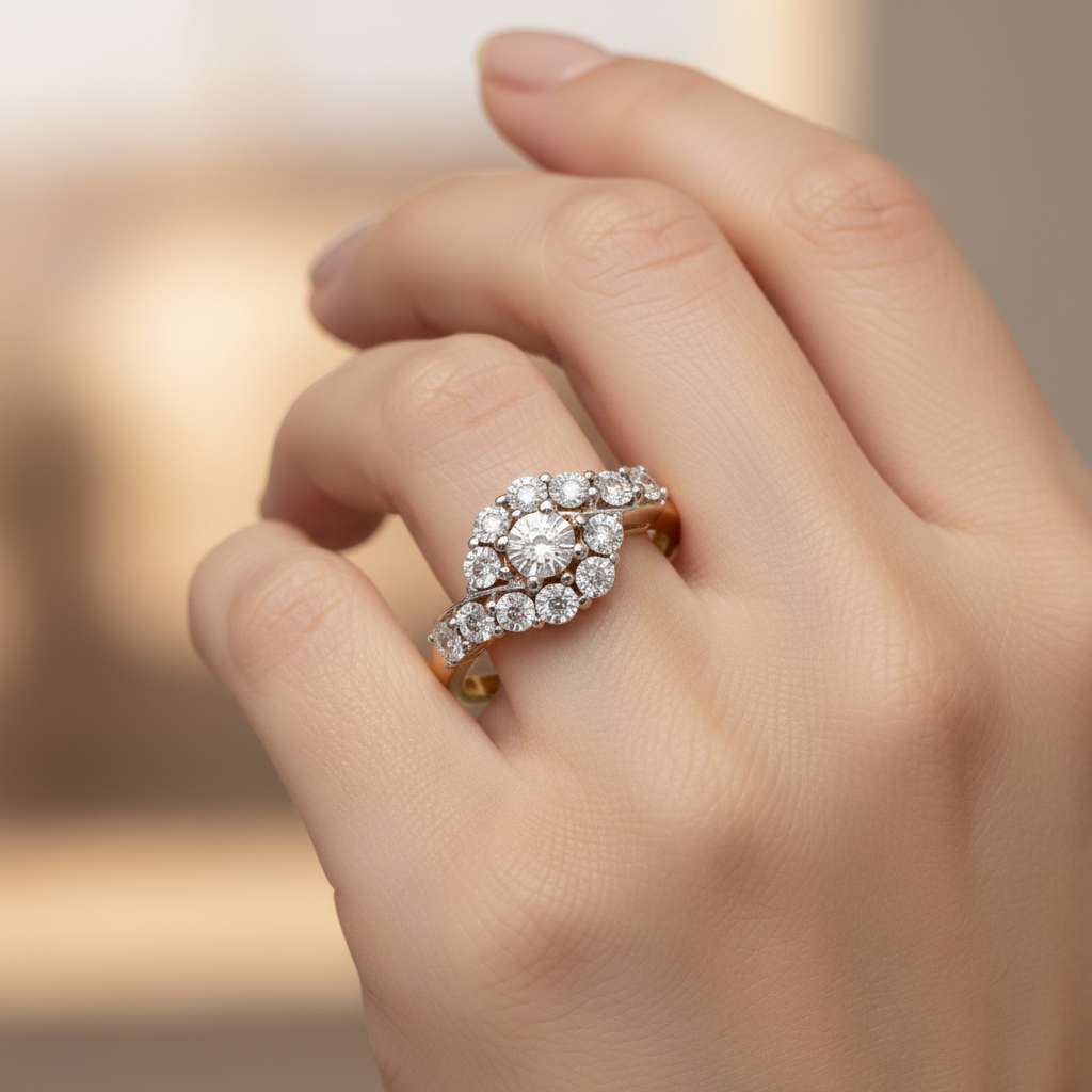 Radiant Dawn Diamond Ring