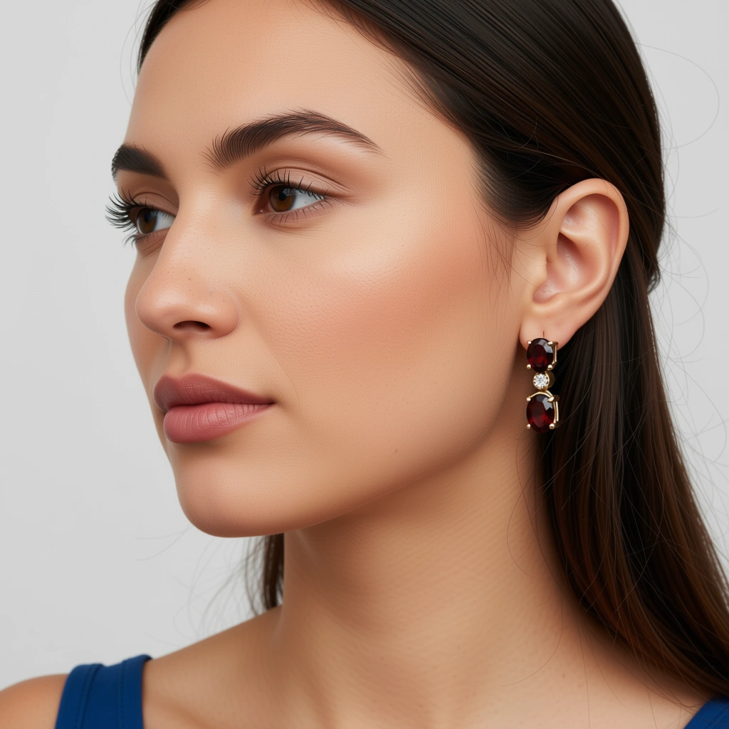 Crimson Aura Earrings