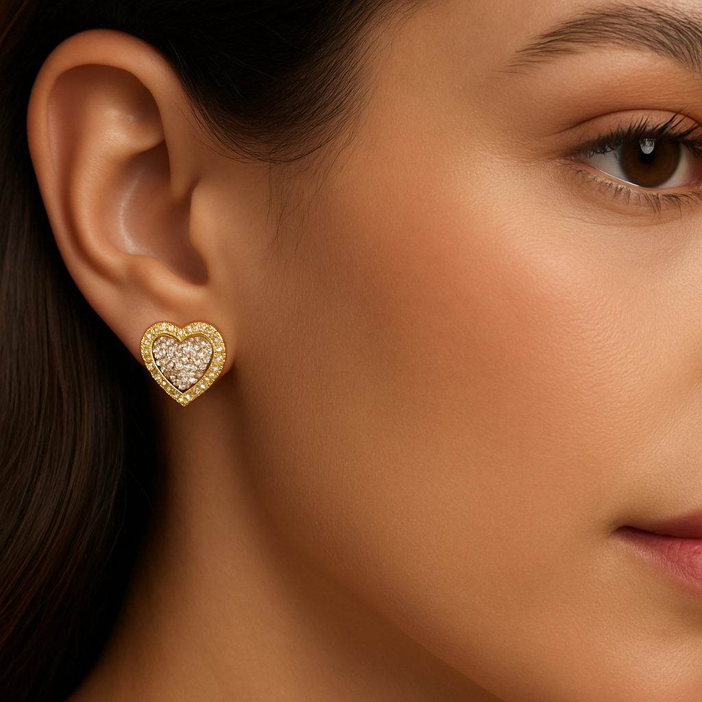 Eternal Heart Diamond Earrings